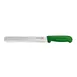 Omcan USA 12547 Slicing Knife – 12" Straight Blade, Stamped Style, Green Polypropylene Handle 1 image