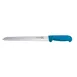 Omcan USA 12613 - 8" Stamped Slicing Knife, Polypropylene Blue Handle, Plastic Construction 1 image