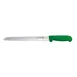 Omcan USA 12617 Slicing Knife, 8" Narrow Blade, Stamped Construction, Green Polypropylene Handle 1 image