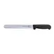 Omcan USA 12696 Slicing Knife – 12" Wave Edge Blade, Stamped, Black Polypropylene Handle 1 image