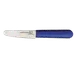 Omcan USA 12750 Clam Knife, 3-1/2" Blade, Blue Plastic Handle, Greban 1 image