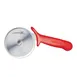 Omcan USA 12813 Pizza Cutter – 4" R‑Style Red Handle, Steel Blade, Wheel for Easy Slicing 1 image