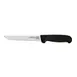 Omcan USA 12844 Boning Knife, 6" Straight Stainless Steel Blade, Black Plastic Handle, Stamped Style 1 image
