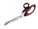 Omcan USA 12901 Kitchen Shears – Red Handle, Stainless Steel Blades, 10" Cutting Length, Design 1 image