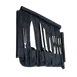 Omcan USA 12912 Soft Roll Knife Bag, Nylon Construction, Black Color, Protective Carry Case 2 image