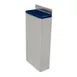 Omcan USA 12914 Knife Rack, Holds 3 Knives + 1 Sharpening Steel, Blue Insert, Stainless Steel, 4 Slots 1 image