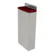 Omcan USA 12918 Knife Rack, Stainless 4‑Slot with Red Insert, Holds 3 Knives + Sharpening Steel 1 image