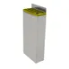 Omcan USA 12924 Knife Rack – Holds 3 Knives + 1 Sharpening Steel, 4 Slots, Stainless Steel, Yellow Insert 1 image