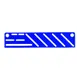 Omcan USA 12927 Blue Insert Kitchen Knife Rack, Wall‑Mount, Fits 8‑12″ Chef Knives 1 image