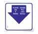 Omcan USA 13042 Shopping Hand Basket Sign – Bilingual English/French "Please Use A Basket" Sign 1 image