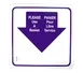 Omcan USA 13043 Hand Basket Sign – Please Use A Basket, Bilingual English/Spanish Sign For Restaurants 1 image