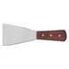 Omcan USA 14144 Pan Scraper - 3" x 5" Stainless Steel With Wood Handle - Baking Smallware 1 image