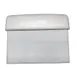 Omcan USA 14205 Dough Scraper, White Greban Skull, 6" Length, Plastic Handle, Stainless Steel Blade 1 image