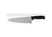 Omcan USA 16833 Chef Knife – 8" Granton Edge, Forged Steel Blade, Black Plastic Handle, Greban C‑A 1 image
