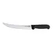 Omcan USA 16856 Breaking Knife – 8" Granton Stamped Knife, Stainless Blade, Black Plastic Handle 1 image