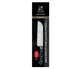 Omcan USA 21883 Premium Santoku Knife, 7" Forged Stainless Steel Blade, Granton Edge, Black Handle 1 image