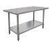 Omcan USA 22070 Stainless Steel Top 85" - 96" Work Table 1 image