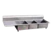 Omcan USA 22115 (3) Three Compartment Sink 1 image