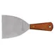 Omcan USA 23738 Pan Scraper Dough Cutter, 4" Wood Handle, Stainless Steel Blade, Skull Design 1 image