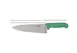 Omcan USA 23875 Chef Knife - 8" Stamped Steel Blade, Green Plastic Handle, 7"-9" Length, Cutlery 1 image