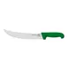 Omcan USA 23883 Steak Knife – 10" Curved Stainless Steel Blade, Stamped, Green Fiber Handle 1 image
