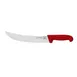 Omcan USA 23884 Steak Knife – 10" Curved Steel Blade, Red Super Fiber Plastic Handle, 10" Overall 1 image