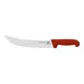 Omcan USA 23888 Steak Knife – 12" Stainless Steel Blade, Red Plastic Handle, Stamped, 10"‑14" Length 1 image