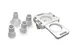 Omcan USA 24027 - Clear Acrylic Hamburger Patty Press Attachment for Meat Grinders & Sausage Stuffers 1 image
