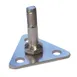 Omcan USA 24829 Foot Plate, Chrome, Bumpers & Leveling Feet for Wire & Epoxy Shelving 1 image