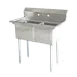 Omcan USA 25252 (2) Two Compartment Sink 1 image