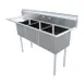 Omcan USA 25271 (3) Three Compartment Sink 1 image