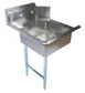 Omcan USA 28480 26" Stainless Steel Soiled Dishtable with Sink – 10” Splash Height / Left‑to‑Right 1 image