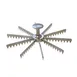 Omcan USA 34865 Pie And Cake Marker, 9" Diameter, 10-Slice Skull Design, Metal Construction 1 image