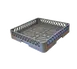 Omcan USA 37387 Dishwasher Rack, Full Flat, 19-1/4" x 19-1/4" x 4", Gray Plastic 1 image
