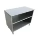 Omcan USA 38032 48"x18" Dish Cabinet with Fixed Mid-Shelf, 18 Gauge Stainless Steel Flat Top 1 image