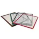 Omcan USA 39790 Menu Holder, 9-1/4" x 11-3/4" Overall, Black Plastic Booklet Style 1 image