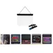 Omcan USA 39861 Write-On Menu Board – 15-3/4" W x 11.8" H Black Frameless Tempered Glass LED Sign 1 image
