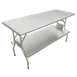 Omcan USA 41235 Folding Table, 72" W x 24" D, Stainless Steel, Undershelf 1 image
