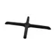 Omcan USA 43153 Table Base, metal, 22" x 22" cross-shaped, black, for use with column #43206 1 image