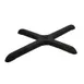 Omcan USA 43154 Table Base, 24" x 30" Cross-Shaped Metal, Black, Base Bottom, For Column #43206 1 image