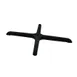 Omcan USA 43155 Table Base – 30" x 30" Black Metal Cross-Shaped Base for Column #43206 1 image