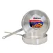 Omcan USA 43443 Saute Pan, 5-Qt 11.8" Diameter x 2.6" Deep Aluminum, Riveted Handle, NSF 1 image