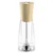 Omcan USA 43669 Pepper Mill, 15cm (6") Tall, Wood/Acrylic Base, Steel Mechanism, Made in Italy 1 image