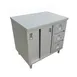 Omcan USA 44195 Cabinet Base Sliding Doors Work Table 1 image