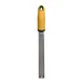 Omcan USA 44201 8" Stainless Steel Lemon Lime Zester, Orange Soft Plastic Handle 1 image