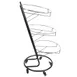 Omcan USA 44294 Tiered Display Stand 3‑4 Tier Angled Black Metal Height 31"‑48" Casters With Brakes 1 image