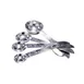 Omcan USA 44451 Measuring Spoon Set – 4‑Piece Stainless Steel, 1/4 Tsp, 1/2 Tsp, 1 Tsp, 1 Tbsp – Set 1 image