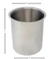 Omcan USA 44654 Bain Marie Pot, 3.5 Qt, 7" Diameter x 7.25" Deep, Stainless Steel Construction 1 image