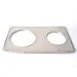 Omcan USA 44852 Adapter Plate- Steel 1-Hole 6-3/8" & 8-3/8" Dia., Fits 4- & 7-Qt Steam Table Pans 1 image