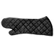 Omcan USA 46346 Oven Mitts – 17" Charcoal Cotton, Flame Retardant, Heat Resistant to 428°F, Skull 1 image